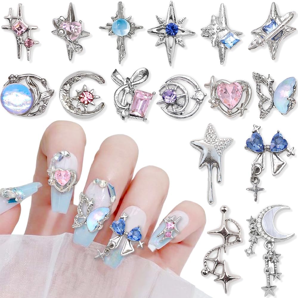 nails with charms y2k 0015