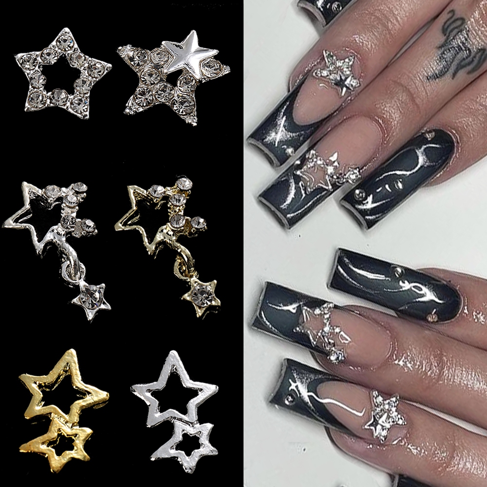 nails with charms y2k 0031