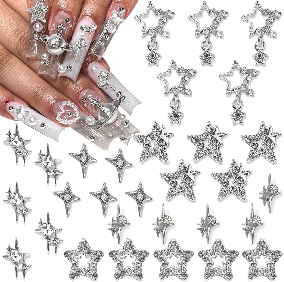 nails with charms y2k 0038