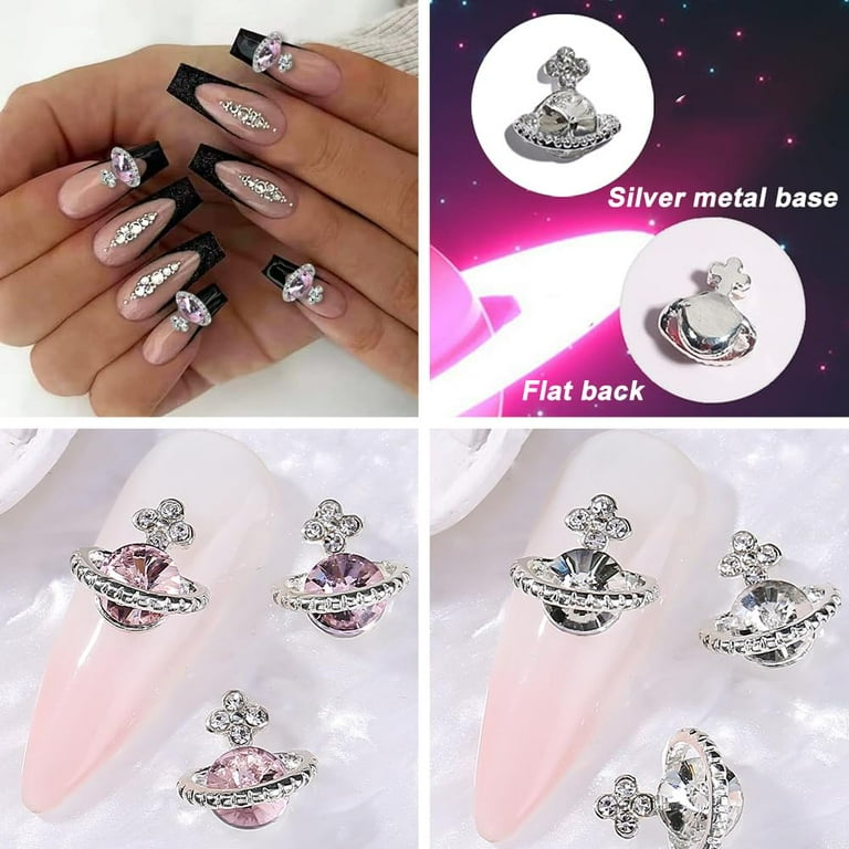 nails with charms y2k 0092