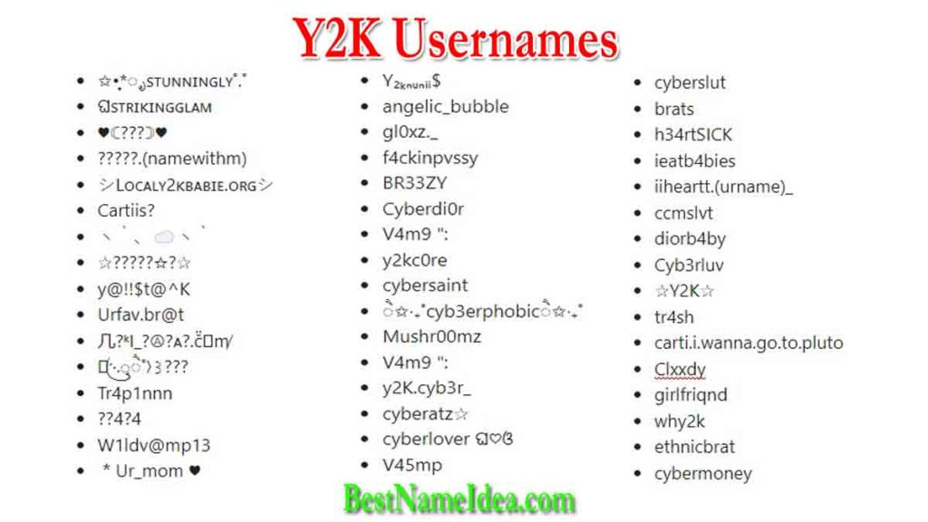 nostalgic roblox display name ideas inspired by y2k