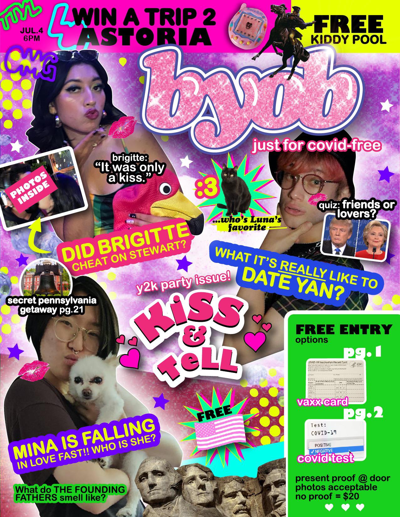 nostalgic Y2K magazine layouts