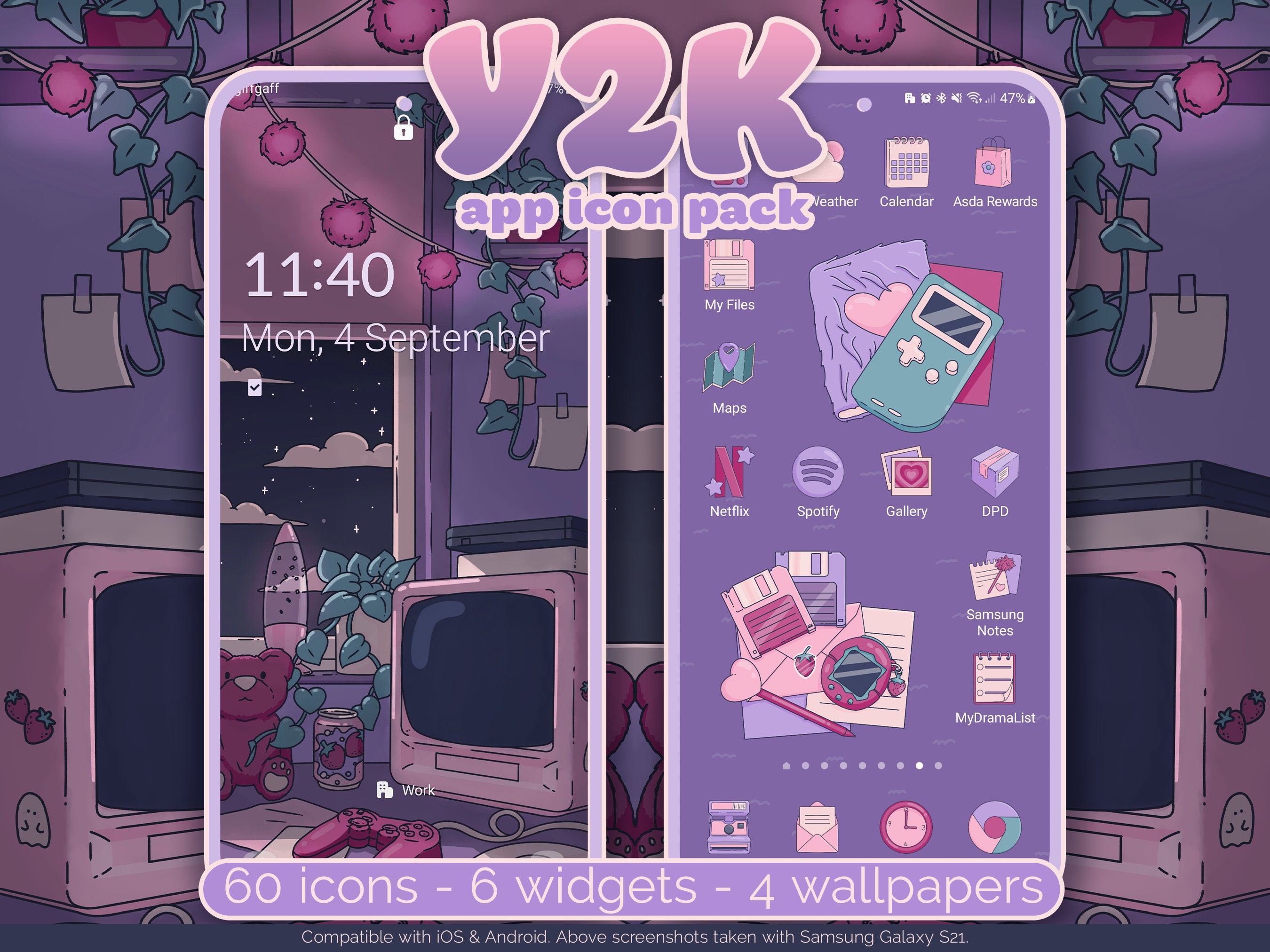 pfp pink y2k star wallpaper 0045