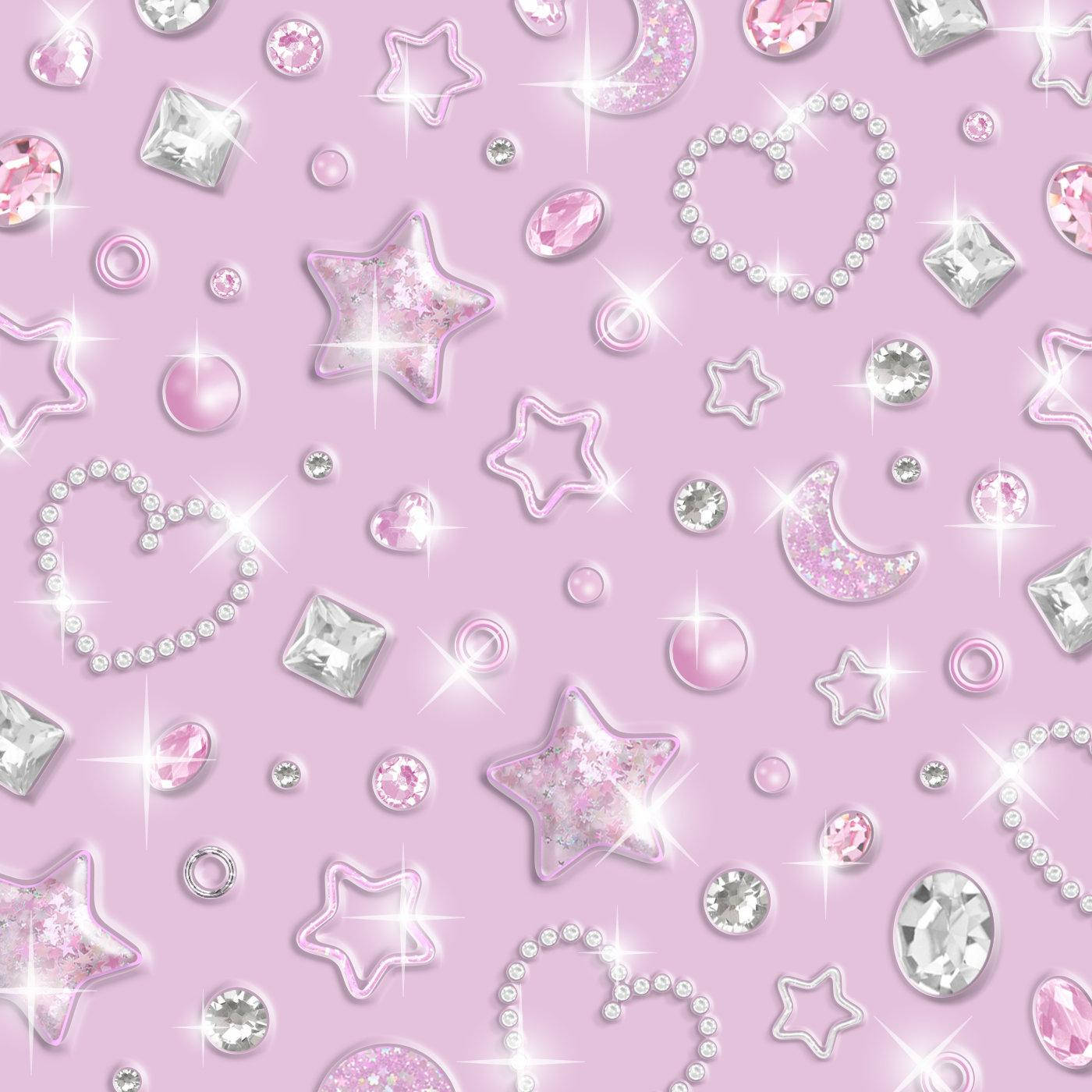 pfp pink y2k star wallpaper 0079