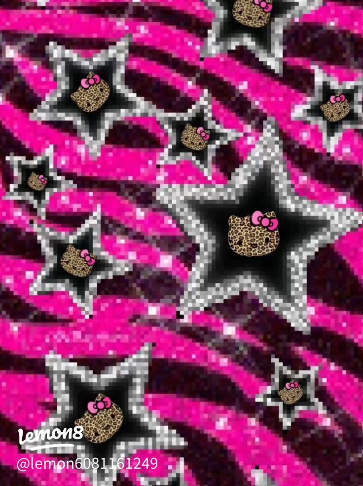 pfp pink y2k star wallpaper 0086