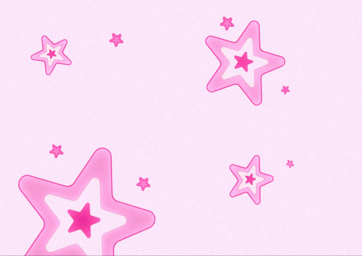 pfp pink y2k star wallpaper 0091