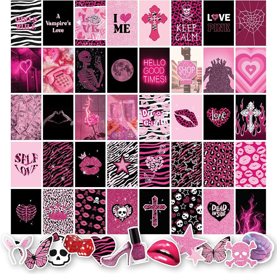 pink and black y2k wallpaper 0021