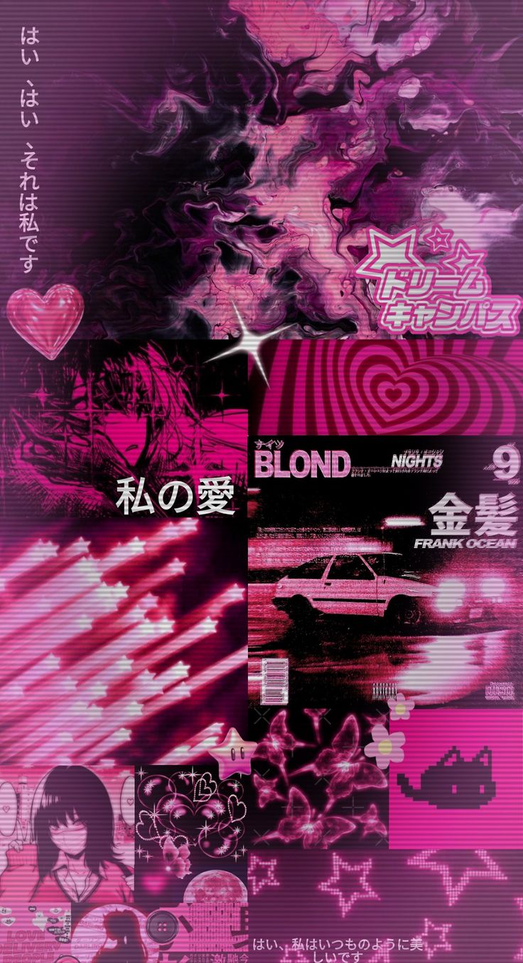 pink and black y2k wallpaper 0087