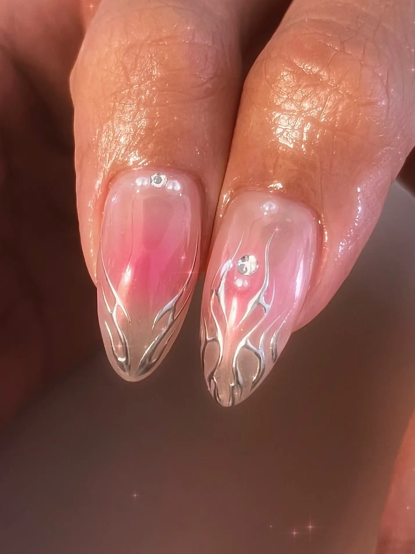 pink y2k nails 0016