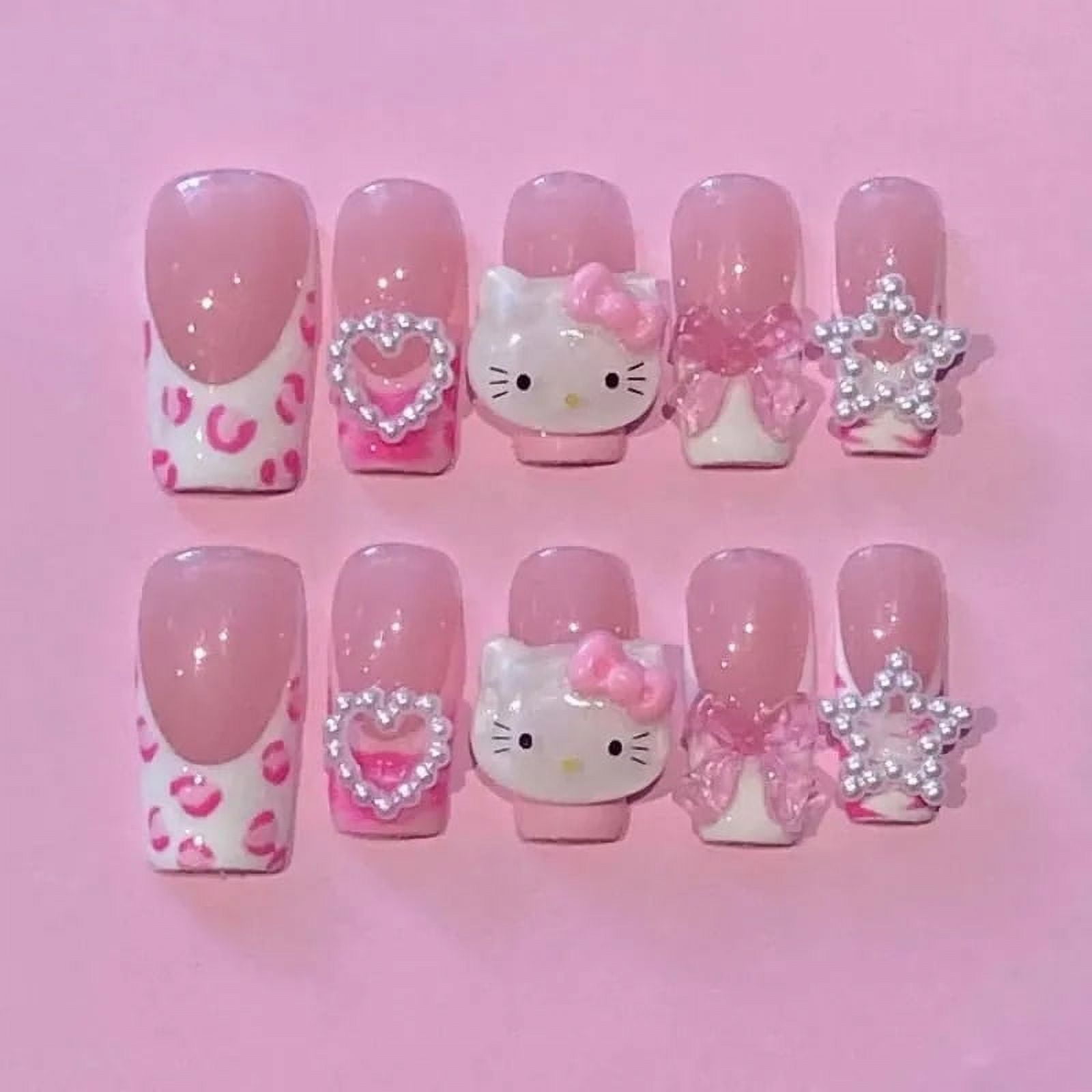 pink y2k nails 0019