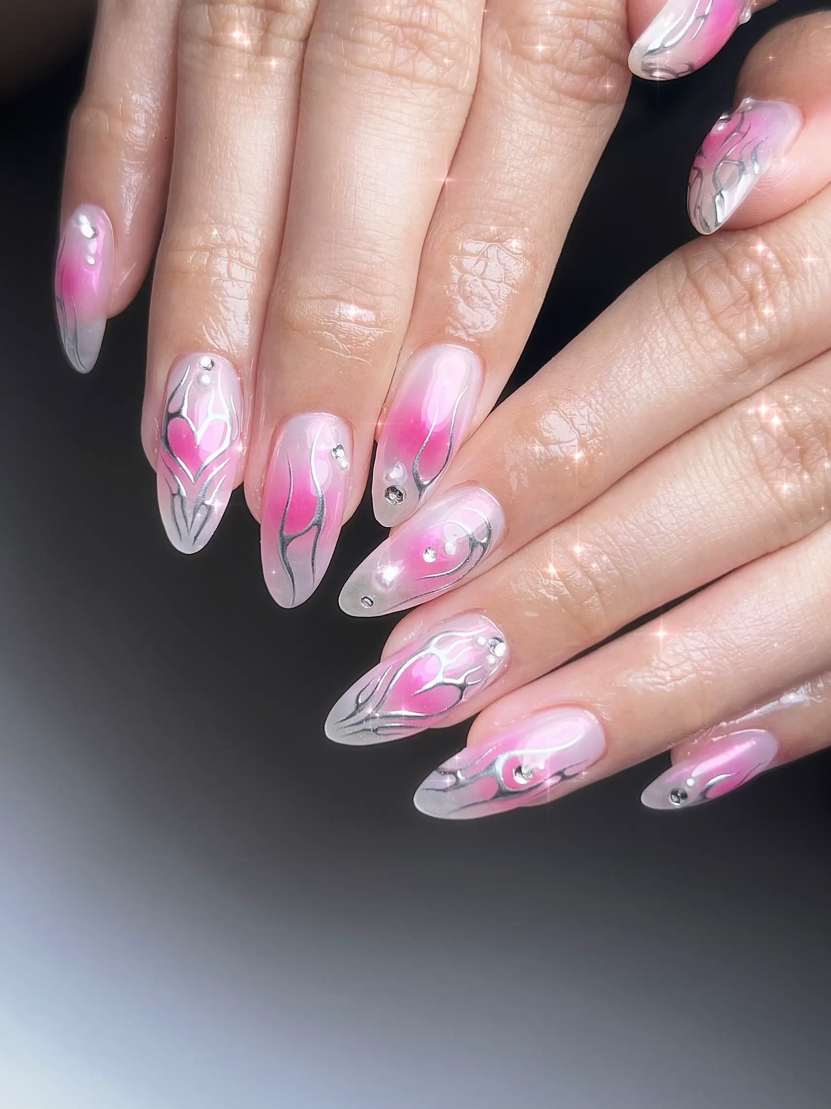 pink y2k nails 0035