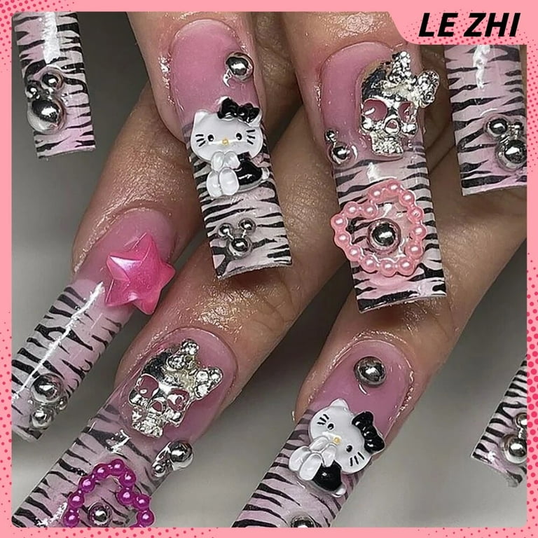 pink y2k nails 0065