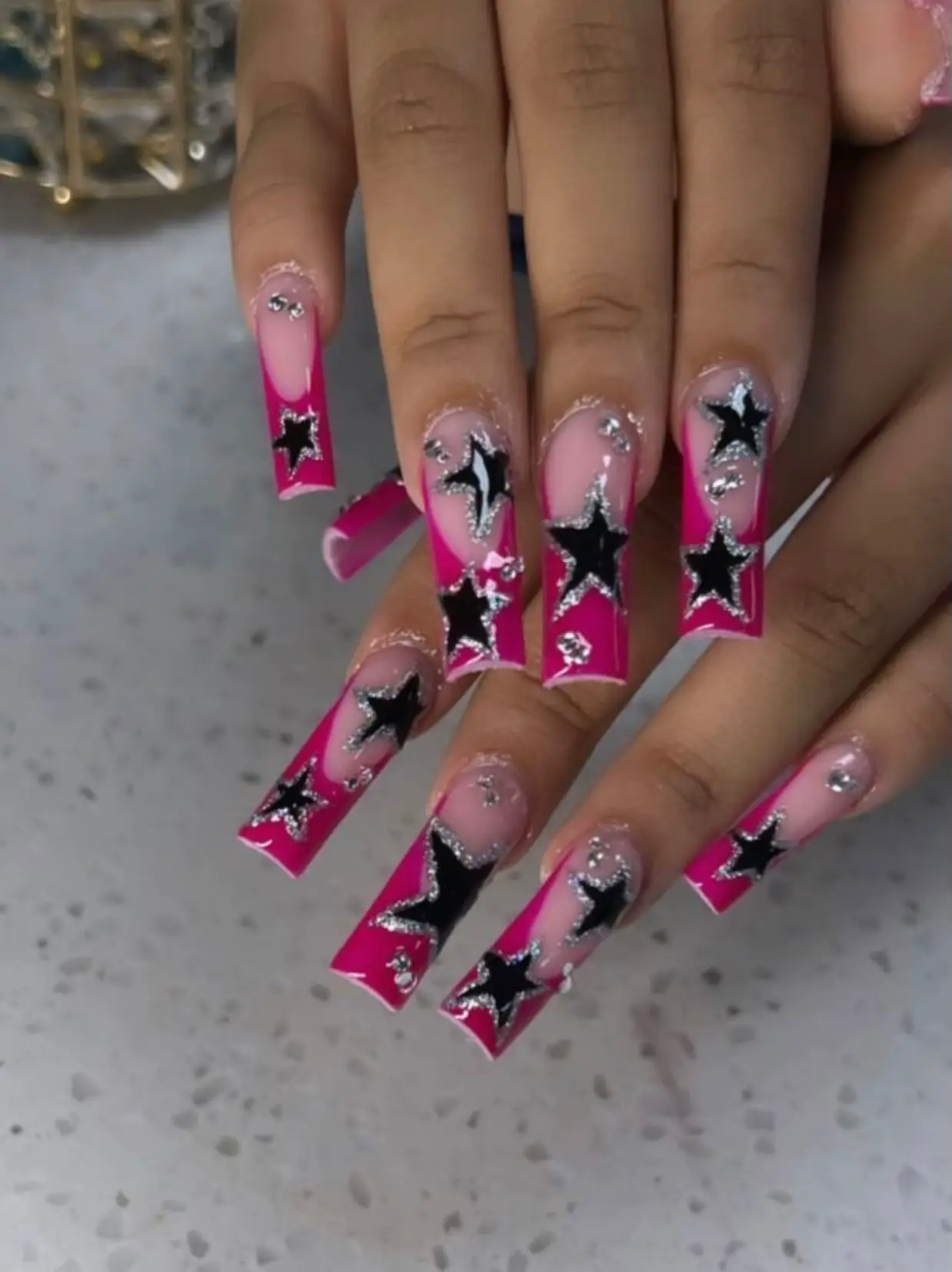 pink y2k nails 0097