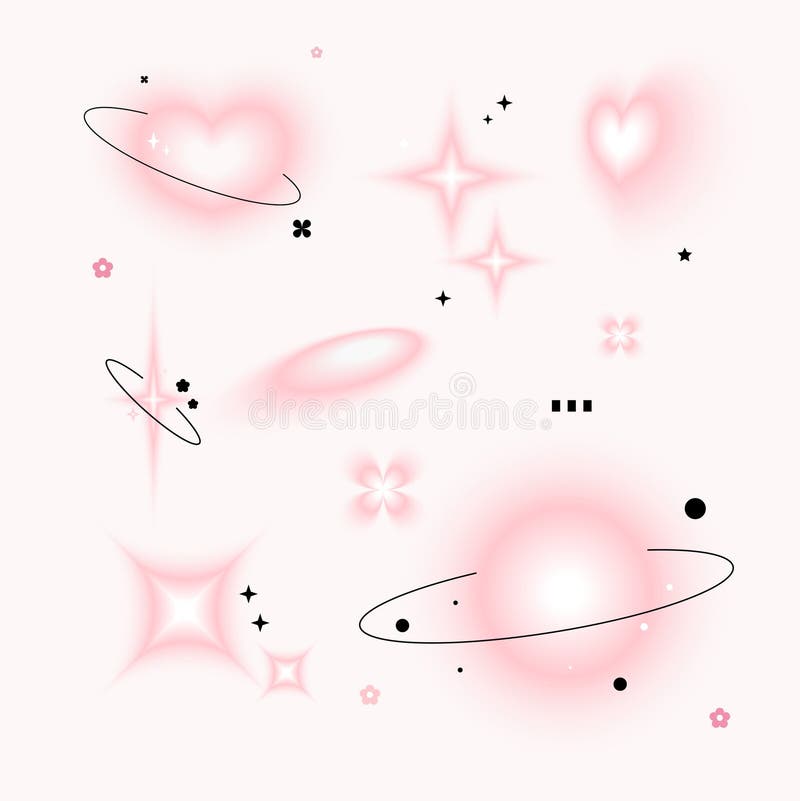 pink y2k star wallpaper 0083