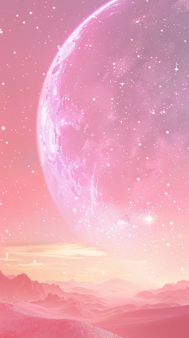 pink y2k star wallpaper 0094