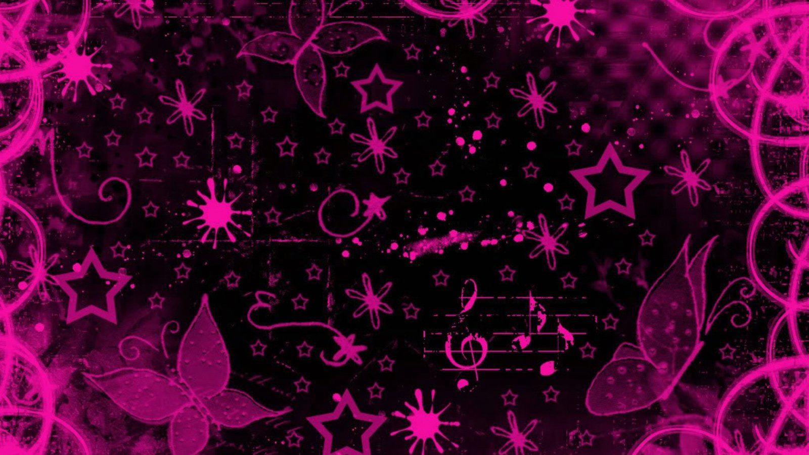 pink y2k star wallpaper 0099