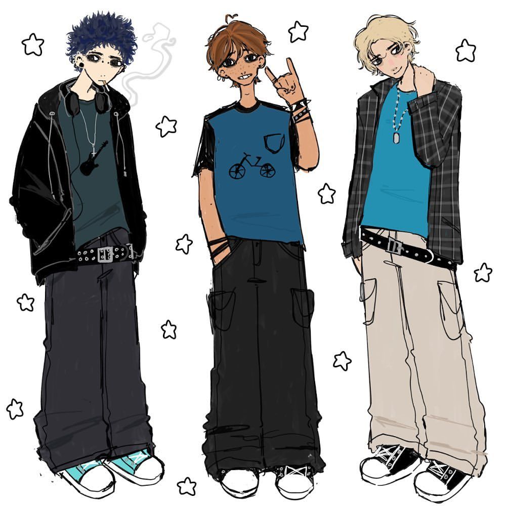 pinterest y2k drawings boy 0036