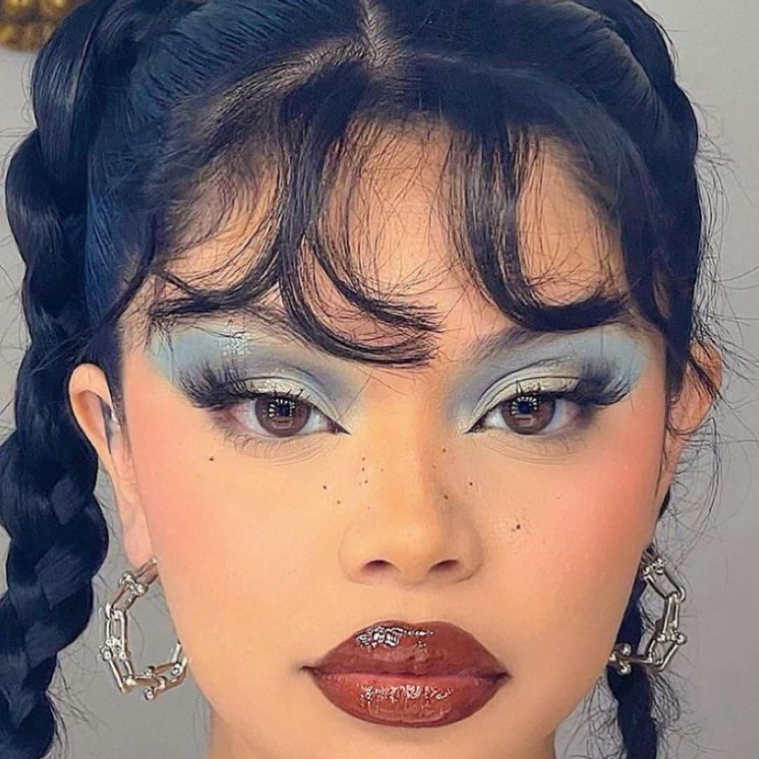 playful y2k makeup motifs.