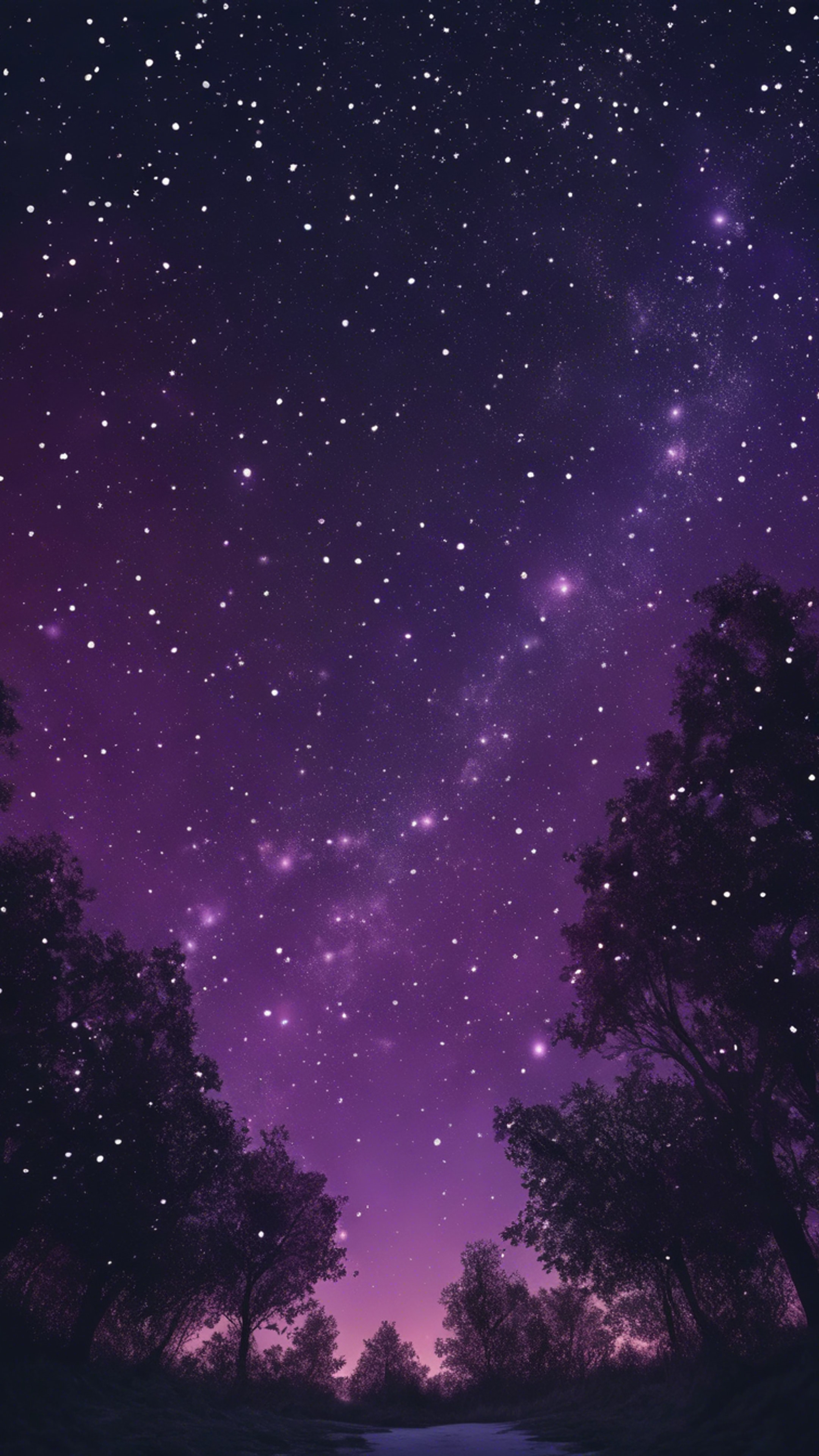 purple star wallpaper y2k 0046