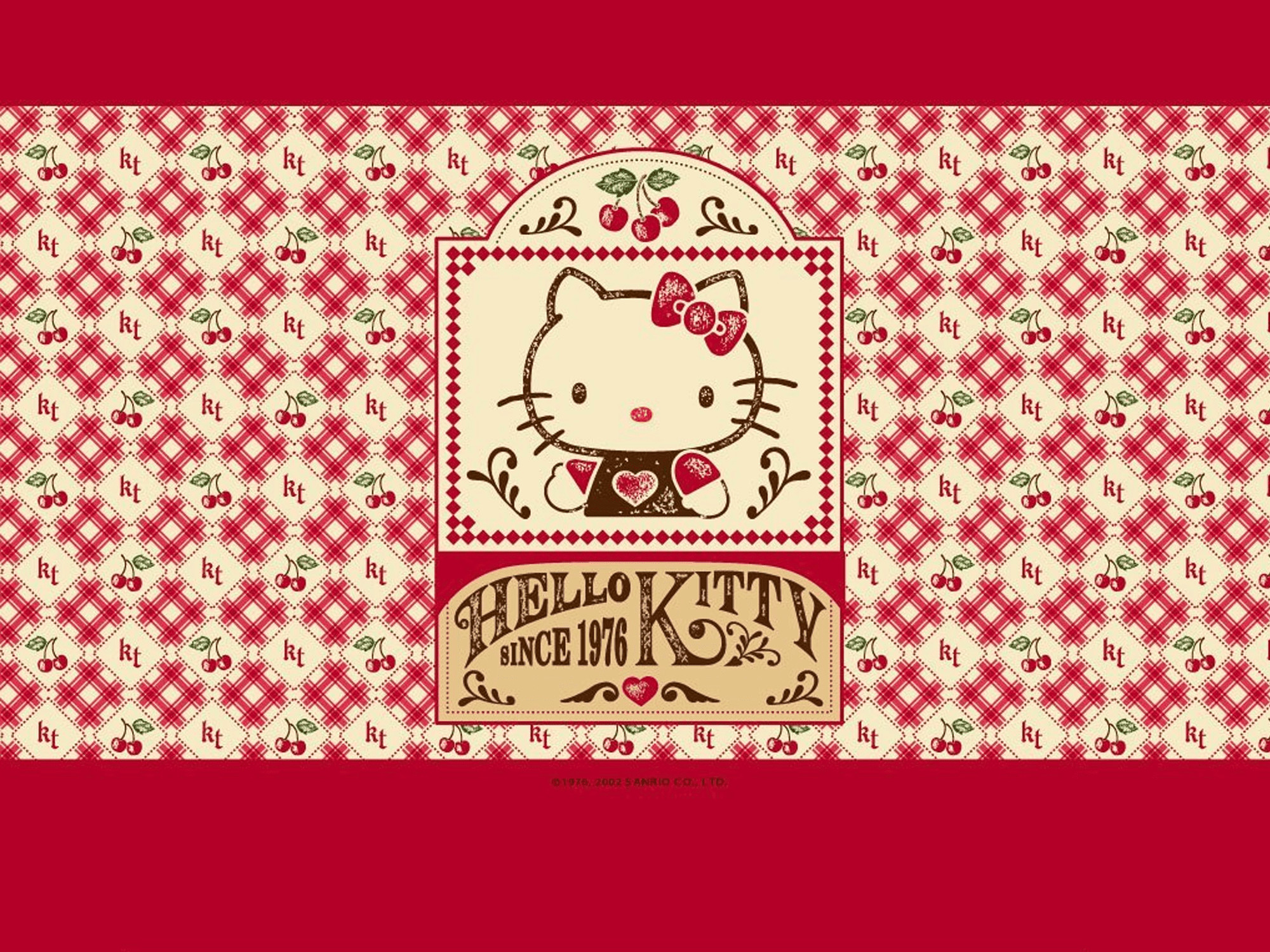 red Hello Kitty wallpaper y2k 0056