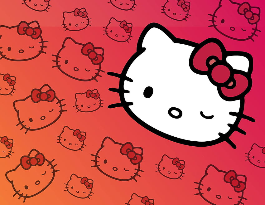 red Hello Kitty wallpaper y2k 0080