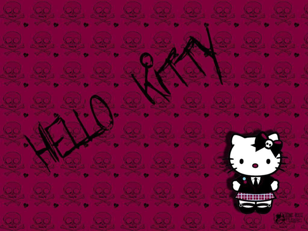 red Hello Kitty wallpaper y2k 0091