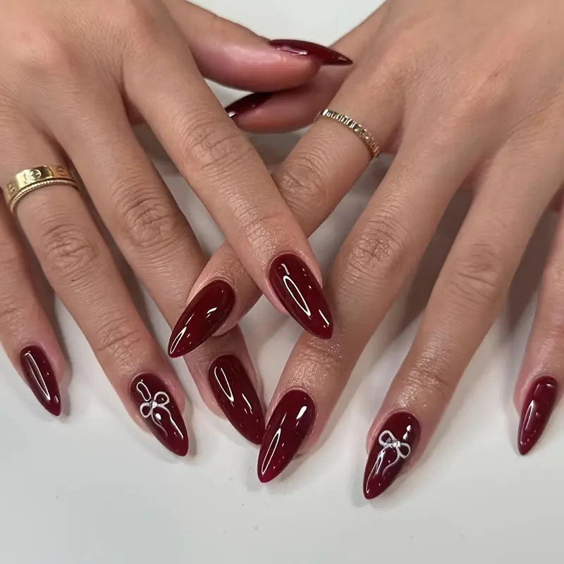 red y2k nails 0032