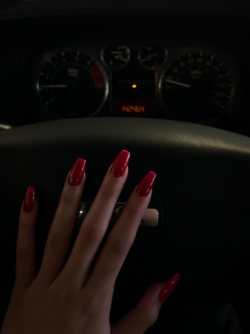 red y2k nails 0040