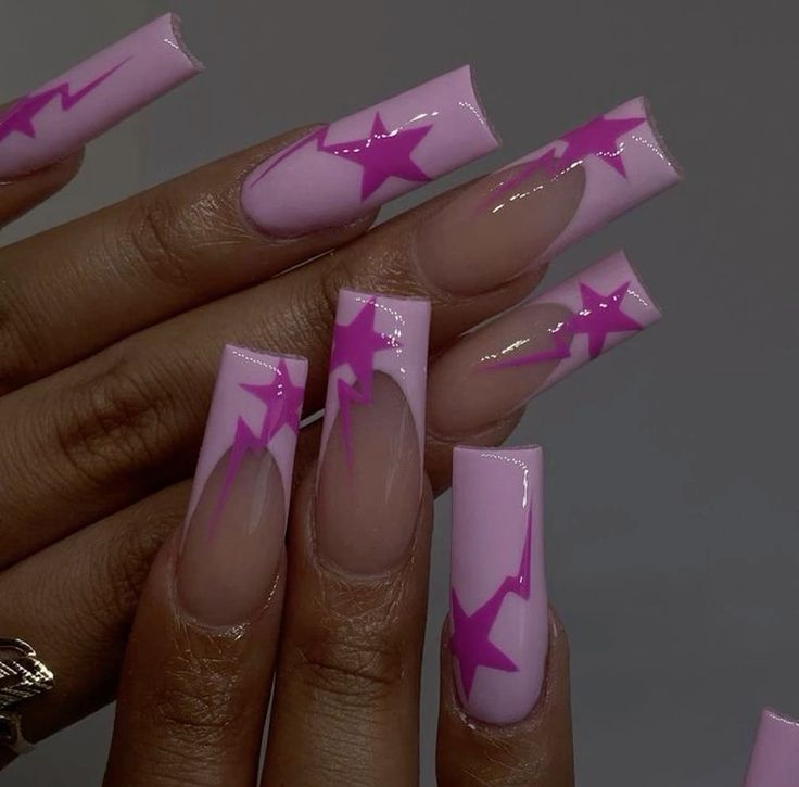 retro pink Y2K nail styles