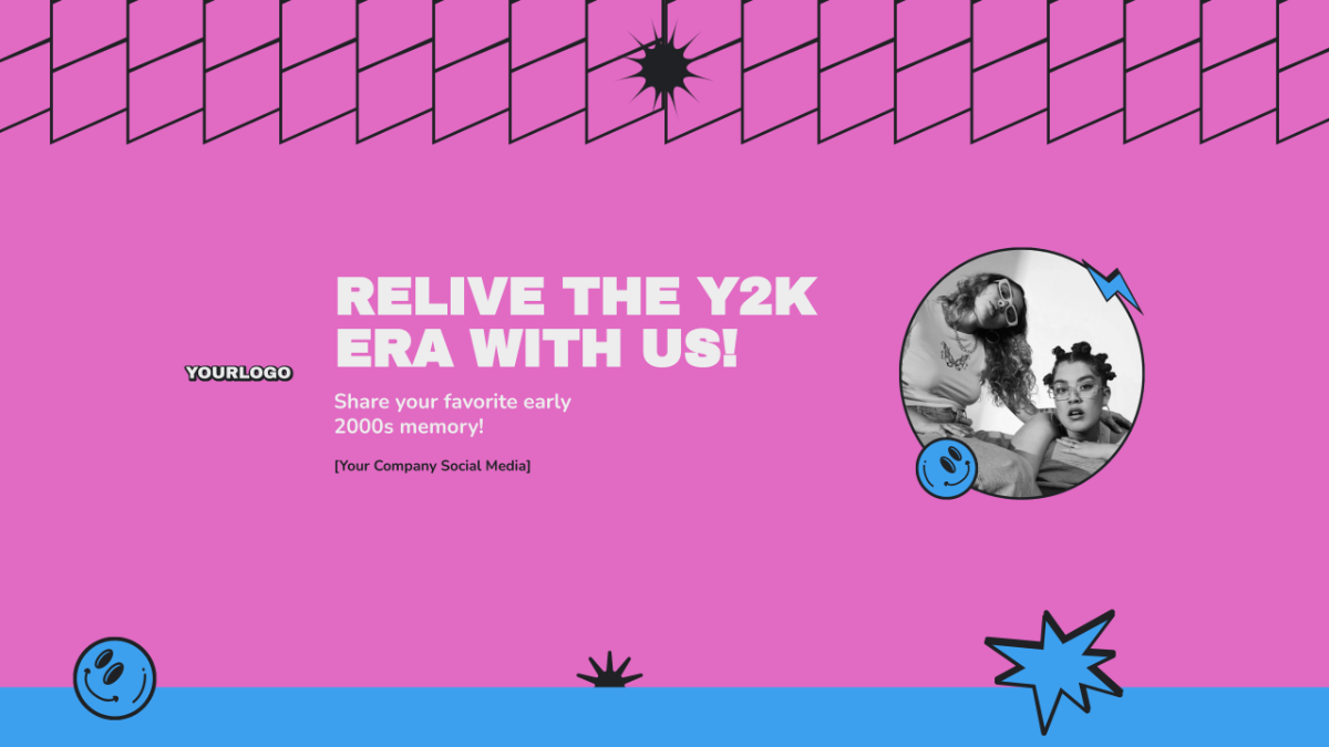 retro y2k youtube banner templates