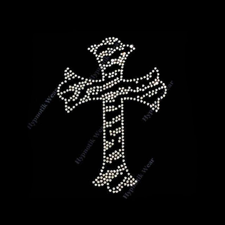 Rhinestone y2k cross wallpaper 0035