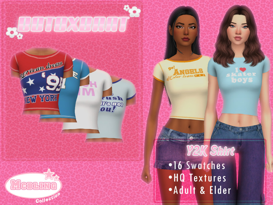 Sims 4 y2k themed accessories