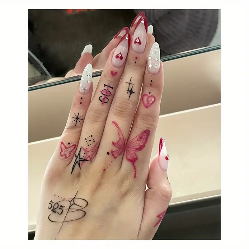 trendy y2k hand tattoos designs