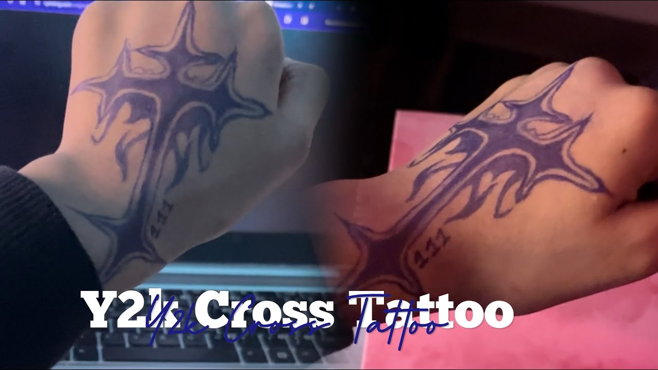 unique y2k cross tattoo placements