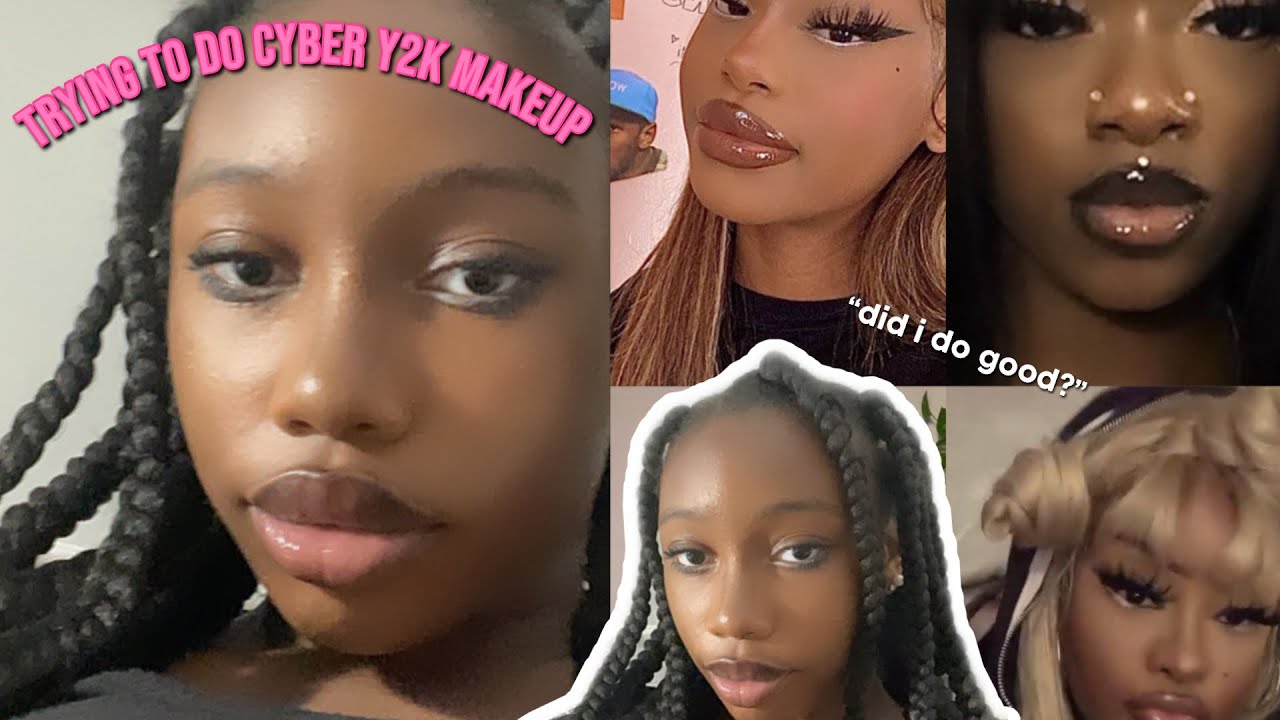 vibrant cyber y2k makeup styles