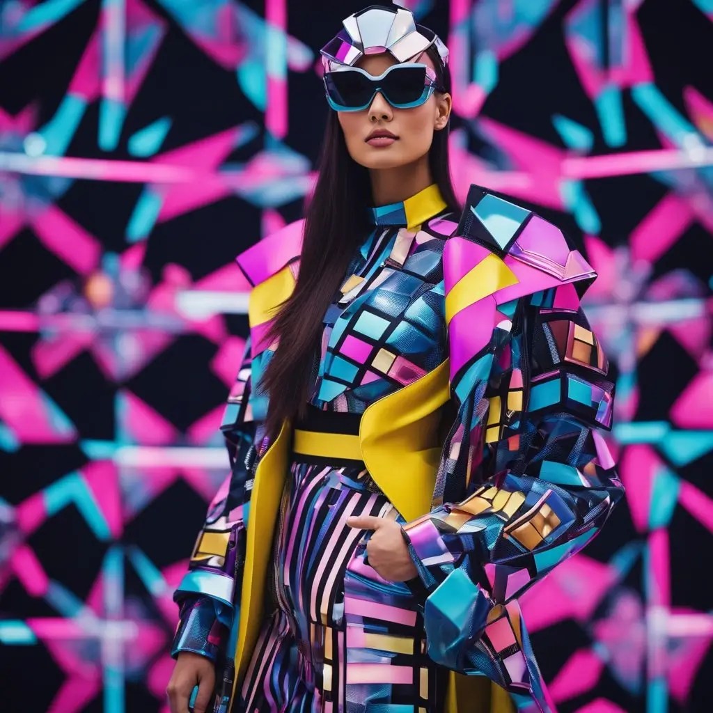 vibrant Y2K Futurism looks