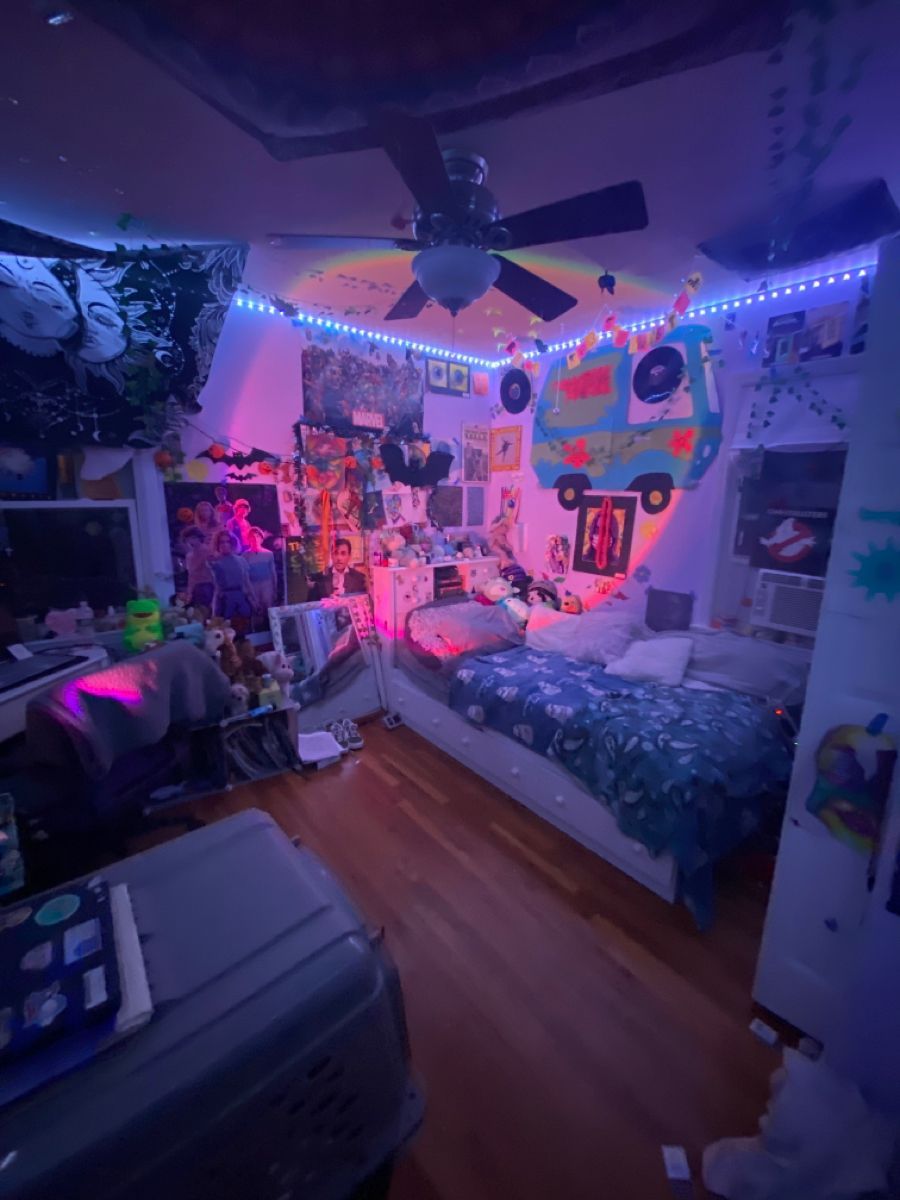 vibrant Y2K room styling