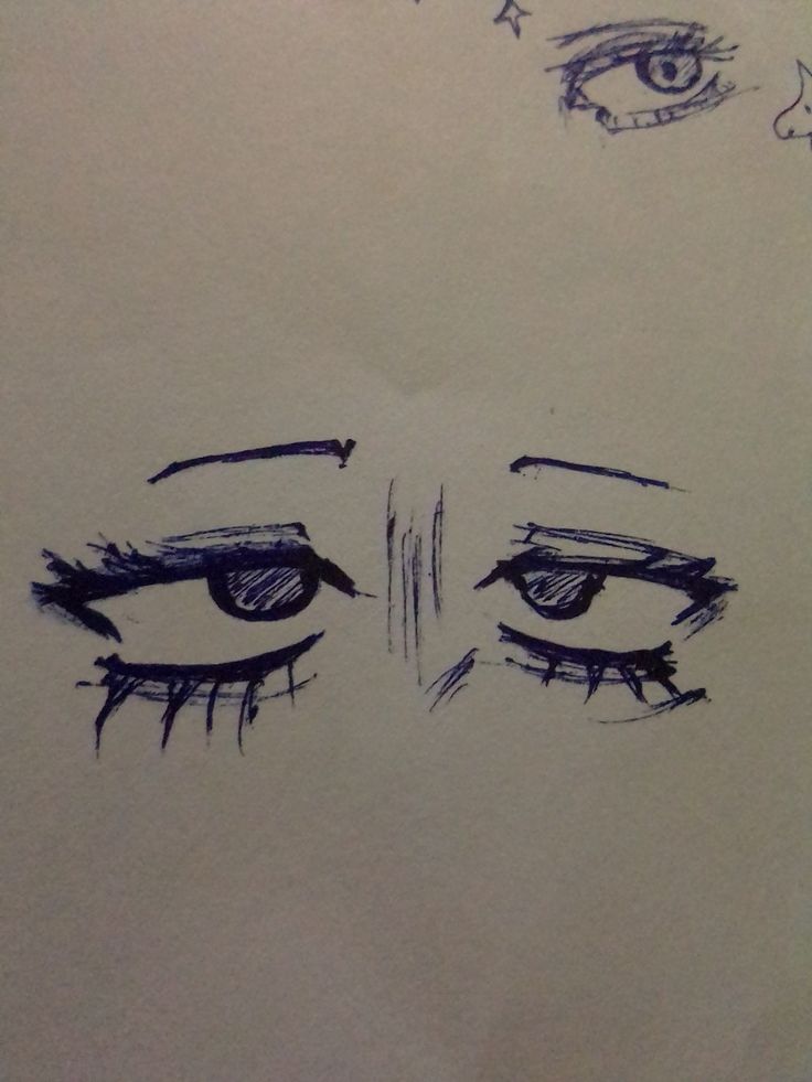 whimsical Y2K-inspired eye sketches