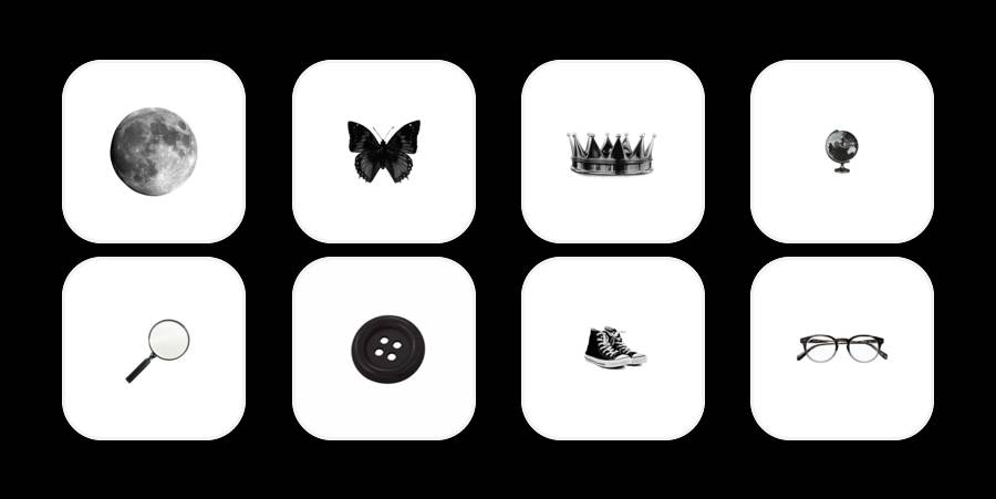 Y2K app icons for digital aesthetics