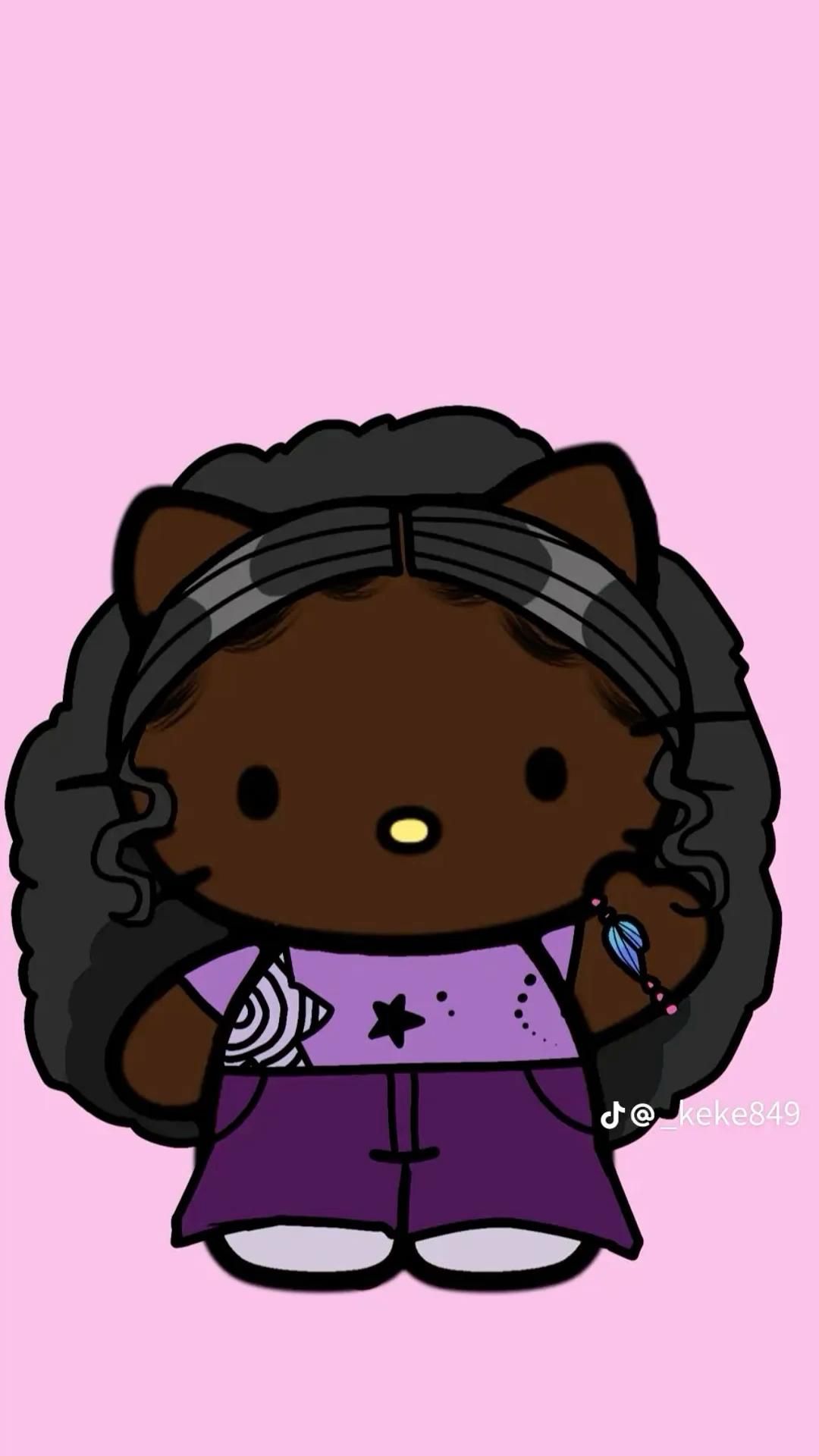 y2k black girl Hello Kitty pfp 0011