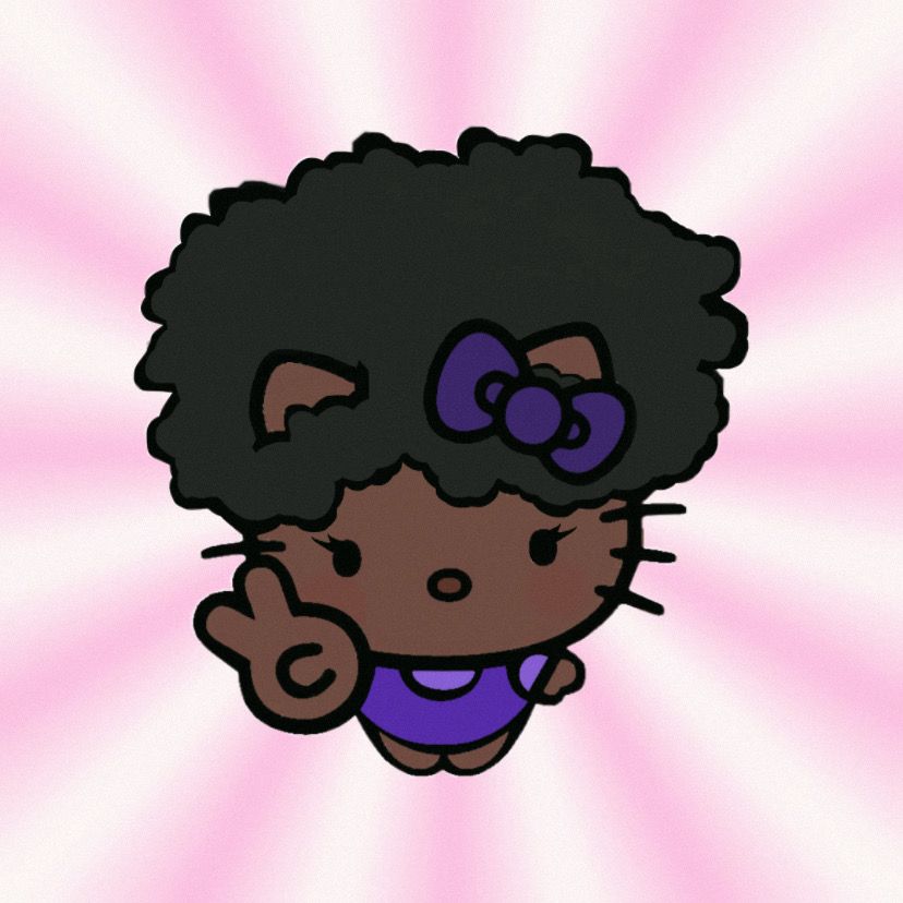 y2k black girl Hello Kitty pfp 0014