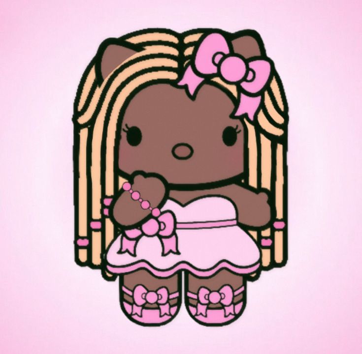 y2k black girl Hello Kitty pfp 0015