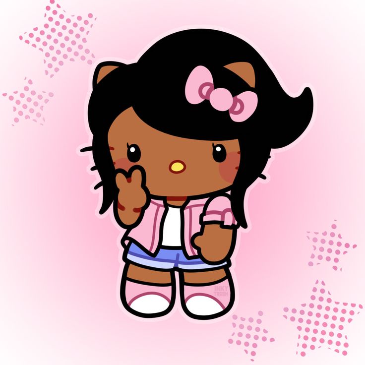 y2k black girl Hello Kitty pfp 0022