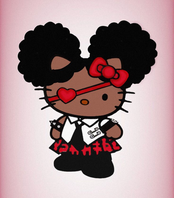 y2k black girl Hello Kitty pfp 0053