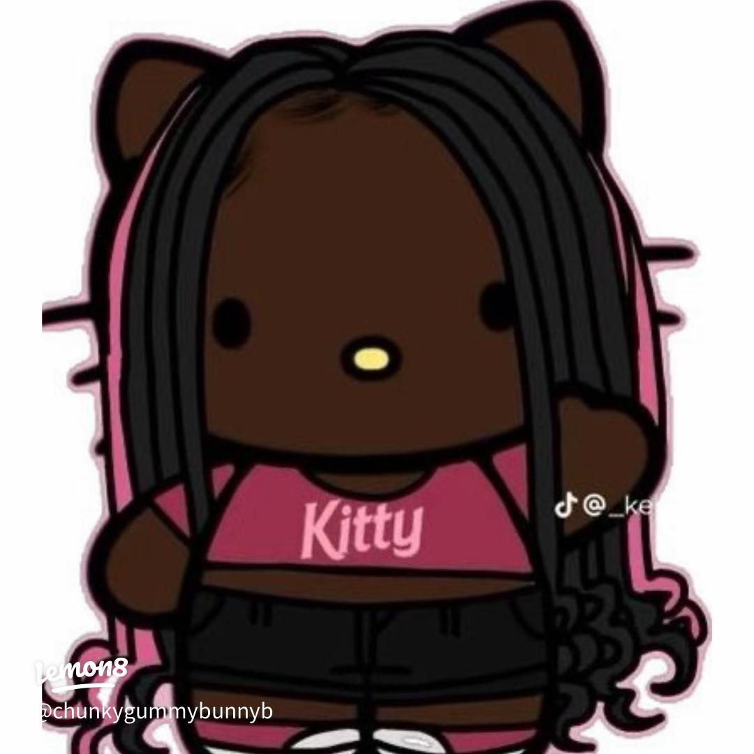 y2k black girl Hello Kitty pfp 0079