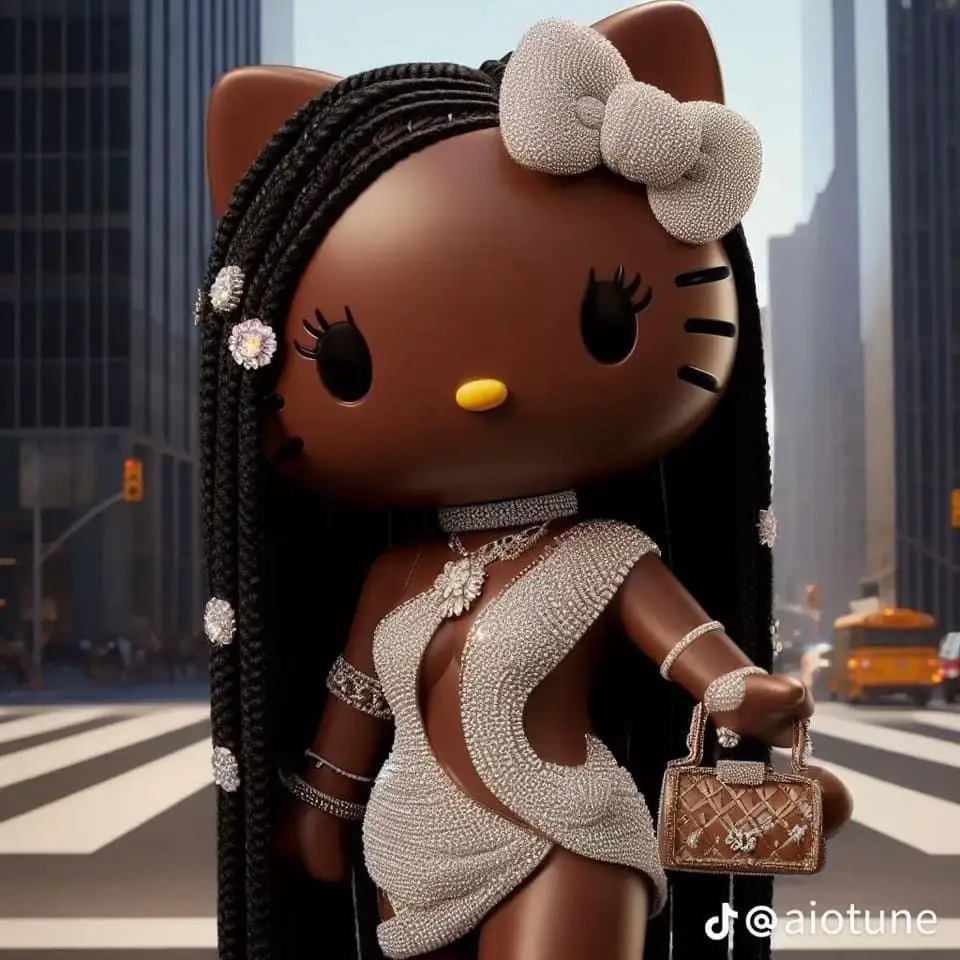 y2k black girl Hello Kitty pfp 0082