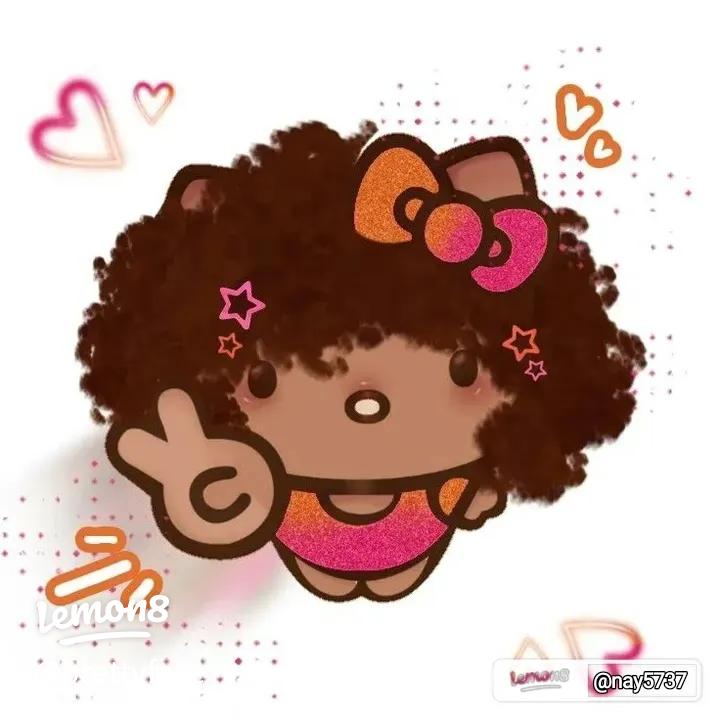 y2k black girl Hello Kitty pfp 0094