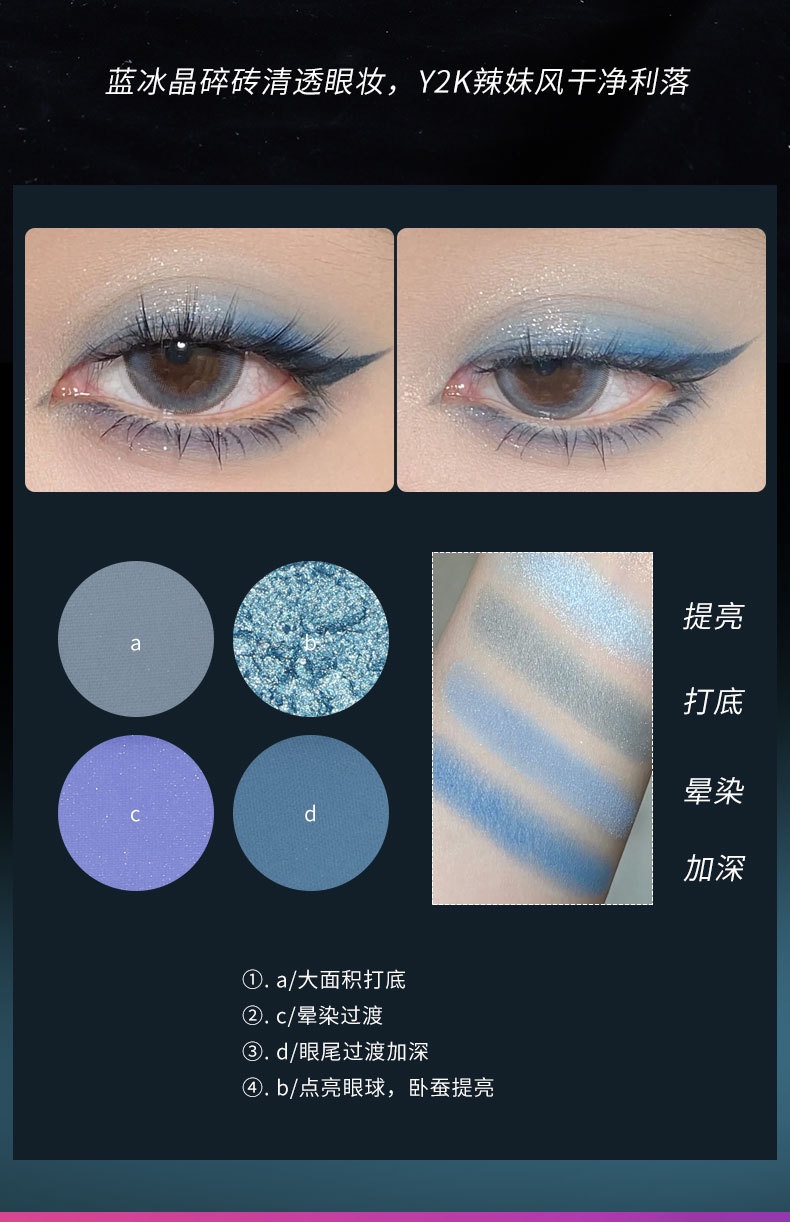 y2k blue eyeshadow 0069