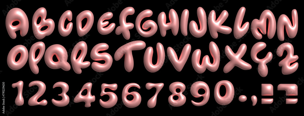 y2k bubble font 0016