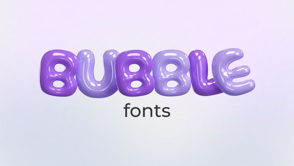 y2k bubble font 0021